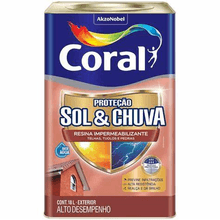 Resina Impermeabilizante Proteção Sol & Chuva Grafite 18l - Coral