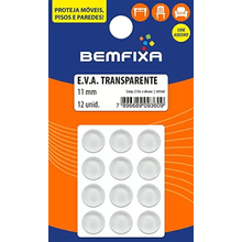 Protetor Adesivo Eva 11mm 12 unidades 9360 - Bemfixa