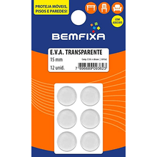 Protetor Adesivo Eva 15mm 12 unidades 9362 - Bemfixa