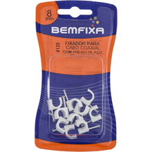 Fixa Fio Coaxial Branco 4120 8mm - Bemfixa