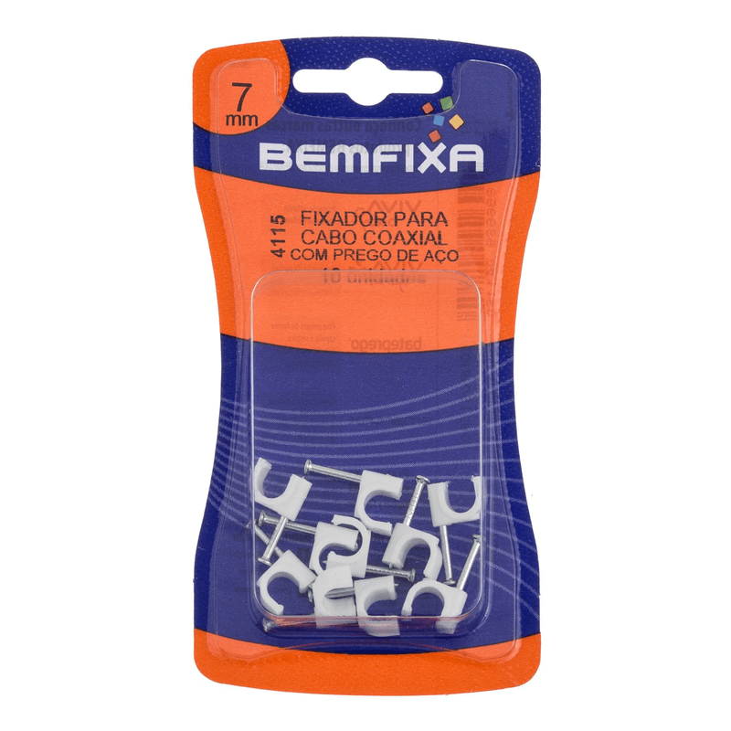 FIXA-CABO-COAXIAL-07MM-BRANCO-BEMFIXA