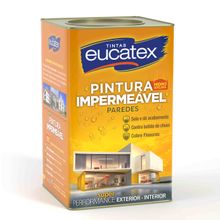Tinta Acrílica Fosco Pintura Impermeável Branco 18l - Eucatex