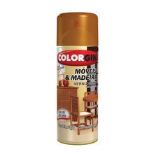 Tinta Spray Verniz Móveis & Madeira Natural Fosco 350ml - Colorgin