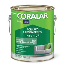 Tinta Acrílica Fosco Coralar Mais Desempenho Gelo 3,6l - Coral