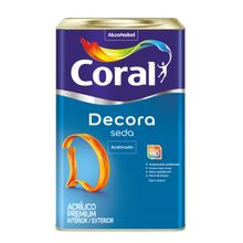 Tinta Acrílica Acetinado Decora Seda Branco Neve 18l - Coral