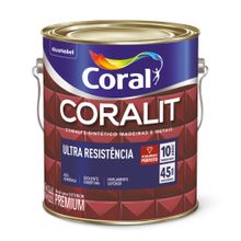 Tinta Esmalte Sintético Brilhante Coralit Ultra Resistencia Branco 3,6l - Coral