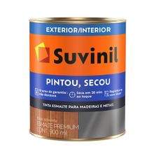 Tinta Esmalte Sintético Brilhante Pintou Secou Vermelho 900ml - Suvinil