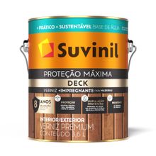 Verniz Acetinado Base Água Proteção Máxima Natural 3,6l - Suvinil