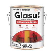 Tinta Esmalte Sintético Fosco Secagem Rápida Branco 3,6l - Glasu