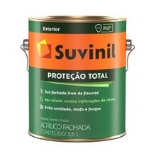 Tinta Acrílica Fosco Proteção Total Branco Neve 3,6l - Suvinil