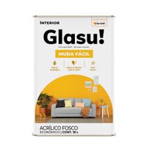 Tinta Acrílica Fosco Muda Facil Branco 18l - Glasu