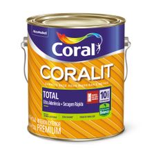 Tinta Esmalte Base Água Acetinado Coralit Total Branco 3,6l - Coral