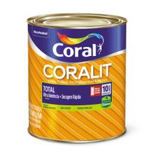 Tinta Esmalte Base Água Acetinado Coralit Total Branco 900ml - Coral
