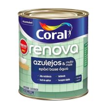 Tinta Esmalte Epóxi Acetinado Renova Azulejos & Muito Mais Branco 900ml - Coral
