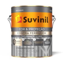 Tinta Esmalte Sintético Brilhante Cor e Proteção Contra Ferrugem Marrom 3,6l - Suvinil