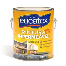 Tinta Acrílica Fosco Pintura Impermeável Branco 3,6l - Eucatex