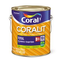 Tinta Esmalte Base Água Brilhante Coralit Total Amarelo 3,6l - Coral