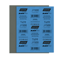Folha de Lixa D'Água T499 Blackice Microfina Grão 1500  - Norton
