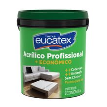 Tinta Acrílica Fosco Profissional Branco 18l - Eucatex