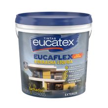 Tinta Acrílica Fosco Borracha Liquida Eucaflex Branco 4kg - Eucatex