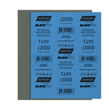 Folha de Lixa D'Água T499 Blackice Microfina Grão 2000  - Norton