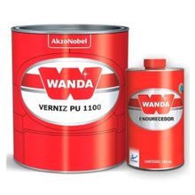 Kit Verniz PU 1100 Comp A+B 900ml - Wanda