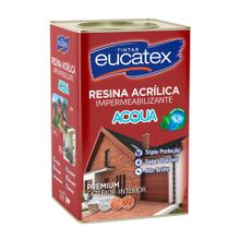 Resina Acrílica Base Água Cinza 18l - Eucatex