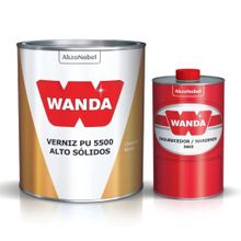 Kit Verniz PU 5500 Comp A+B 3093 900ml - Wanda
