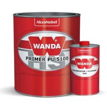 Kit Primer PU 5100 Comp A+B 3093 Cinza 900ml - Wanda