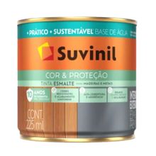 Tinta Esmalte Base Água Fosco Cor e Proteção Branco 225ml - Suvinil