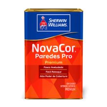 Tinta Acrílica Fosco NovaCor Paredes Pro Branco 18l - Sherwin Williams