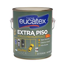 Tinta Acrílica Fosco Extra Piso Cinza Escuro 3,6l - Eucatex