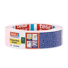 Fita Crepe Papel de Parede Rosa 19mm x 50m - Tesa