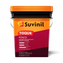Tinta Acrílica Toque Fosco Balde Plástico Branco Neve 18l - Suvinil