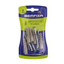 Parafuso Madeira Cch com Bucha 08mm 3204 - Bemfixa