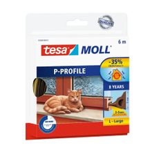 Veda Fresta Perfil P Portas e Janelas Branco 9mm x 5,5mm x 6m - Tesa