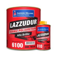 Kit Verniz PU 6100 Comp A+B 900ml - Lazzudur
