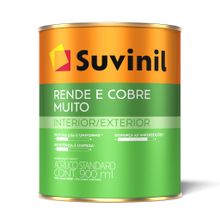 Tinta Acrílica Fosco Rende e Cobre Muito Branco Neve 900ml - Suvinil