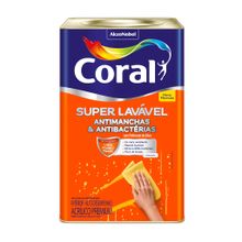 Tinta Acrílica Eggshell Super Lavável Branco 18l - Coral