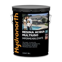 Resina Acrílica Base Água Brilhante Multiuso Acqua Grafite Universal 18l - Hydronorth