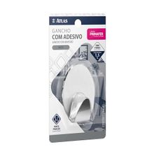 Gancho Adesivo Inox Primafer 1,5kg Com 1 Peça - Atlas