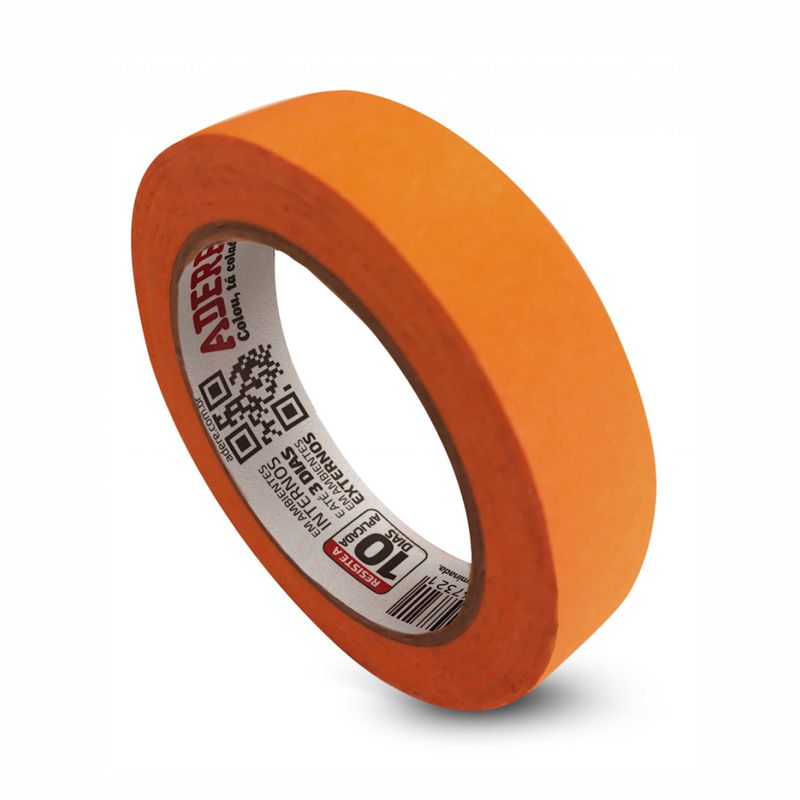 Fita-Crepe-Imobiliaria-Para-Drywall-A128RL-Laranja-24mm-x-50m---Adere-