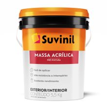 Massa Acrílica Balde Plástico 5,5kg - Suvinil