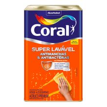 Tinta Acrílica Eggshell Super Lavável Branco Gatinho 16l - Coral