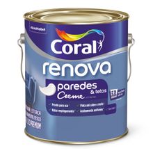 Tinta Acrílica Creme Fosco Renova Paredes & Tetos Branco Gatinho 3,2l - Coral