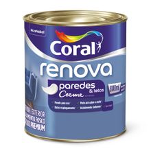 Tinta Acrílica Creme Fosco Renova Paredes & Tetos Branco Gatinho 800ml - Coral