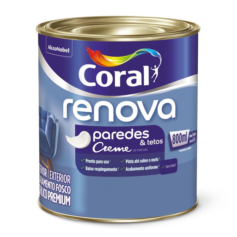 Tinta-Acrilica-Creme-Fosco-Renova-Paredes-e-Tetos-Branco-Gatinho-800ml---Coral