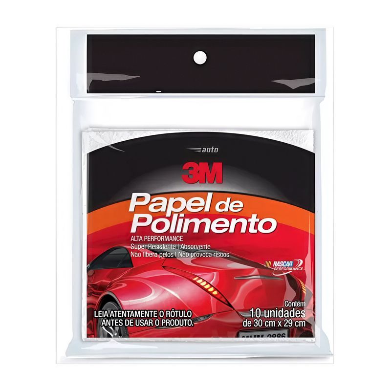 Papel de Polimento 30 x 29cm 10 unidades   3m