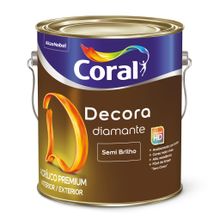 Tinta Acrílica Semi Brilho Decora Diamante Meditação 3,2l - Coral