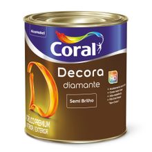 Tinta Acrílica Semi Brilho Decora Diamante Meditação 800ml - Coral